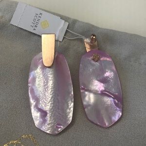 Kendra Scott Aragon Rose Gold Drop Earrings